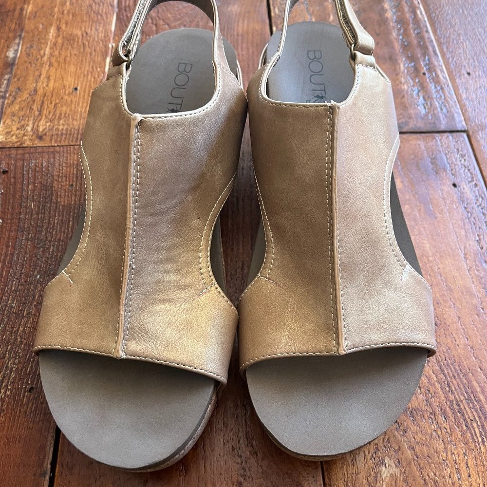 Gold Leather Corkys Sandles